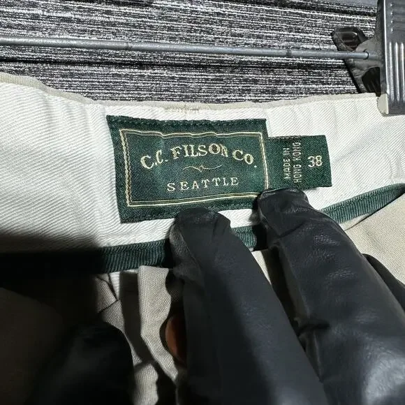 CC Filson Vintage Pants Men's Size 38x30 Khaki Anchorage Work